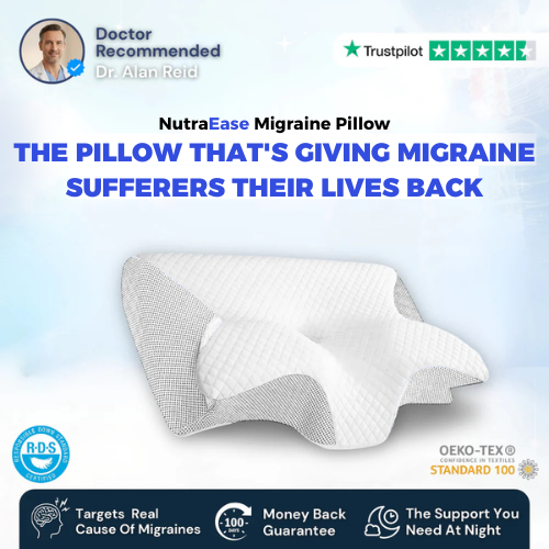 NutraEase™ Cloud Pillow for Neck Pain & Snoring Relief