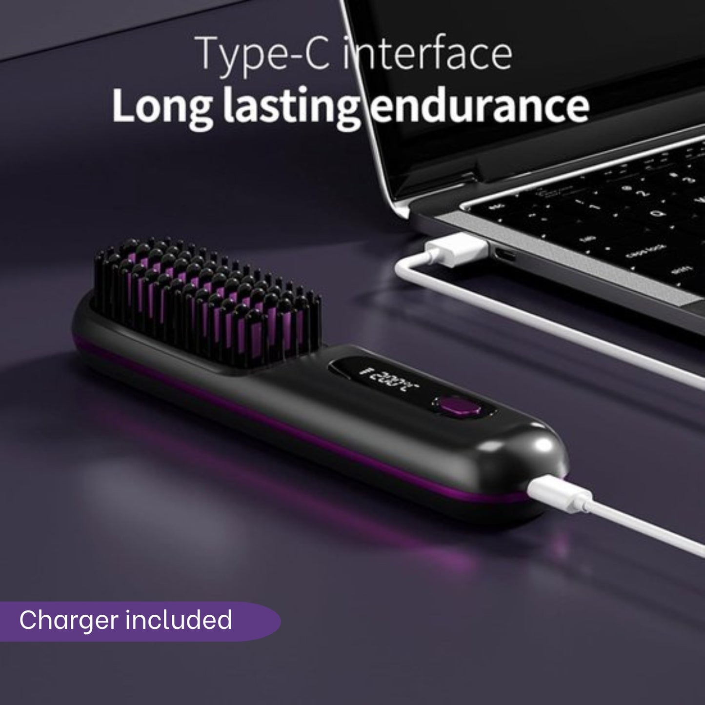Nutralux Portable Straightner Brush - GoBrush PRO
