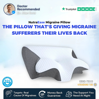 NutraEase™ Cloud Pillow for Neck Pain & Snoring Relief