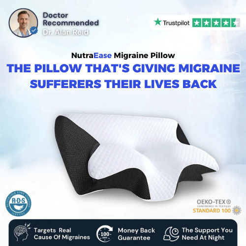NutraEase™ Cloud Pillow for Neck Pain & Snoring Relief