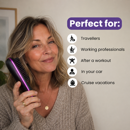 NutraLux Portable Straightening Brush