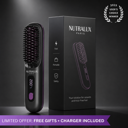 NutraLux Portable Straightening Brush