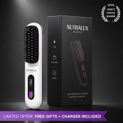 NutraLux Portable Straightening Brush